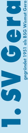 Schriftzug 1.SV Gera