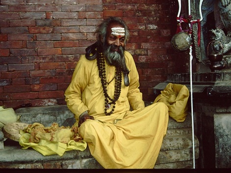 Heiliger in Kathmandu, Nepal, 1993